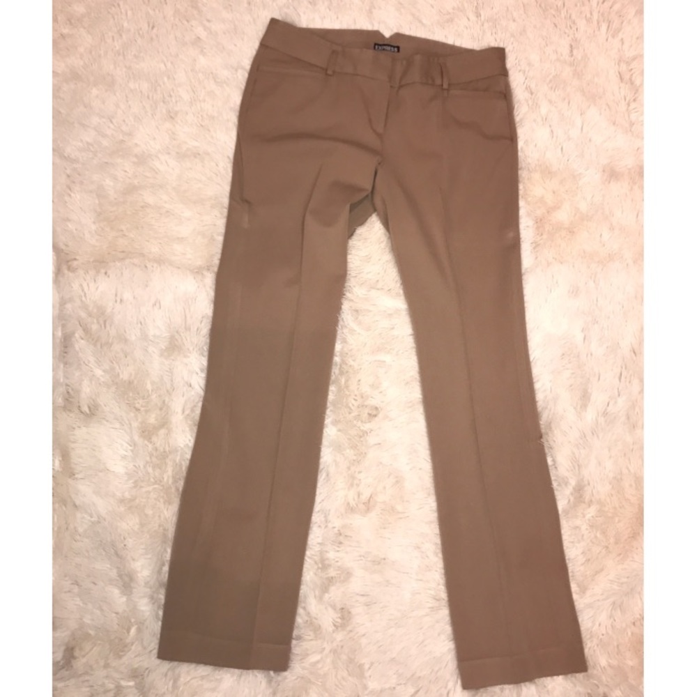 Express editor camel dress pants